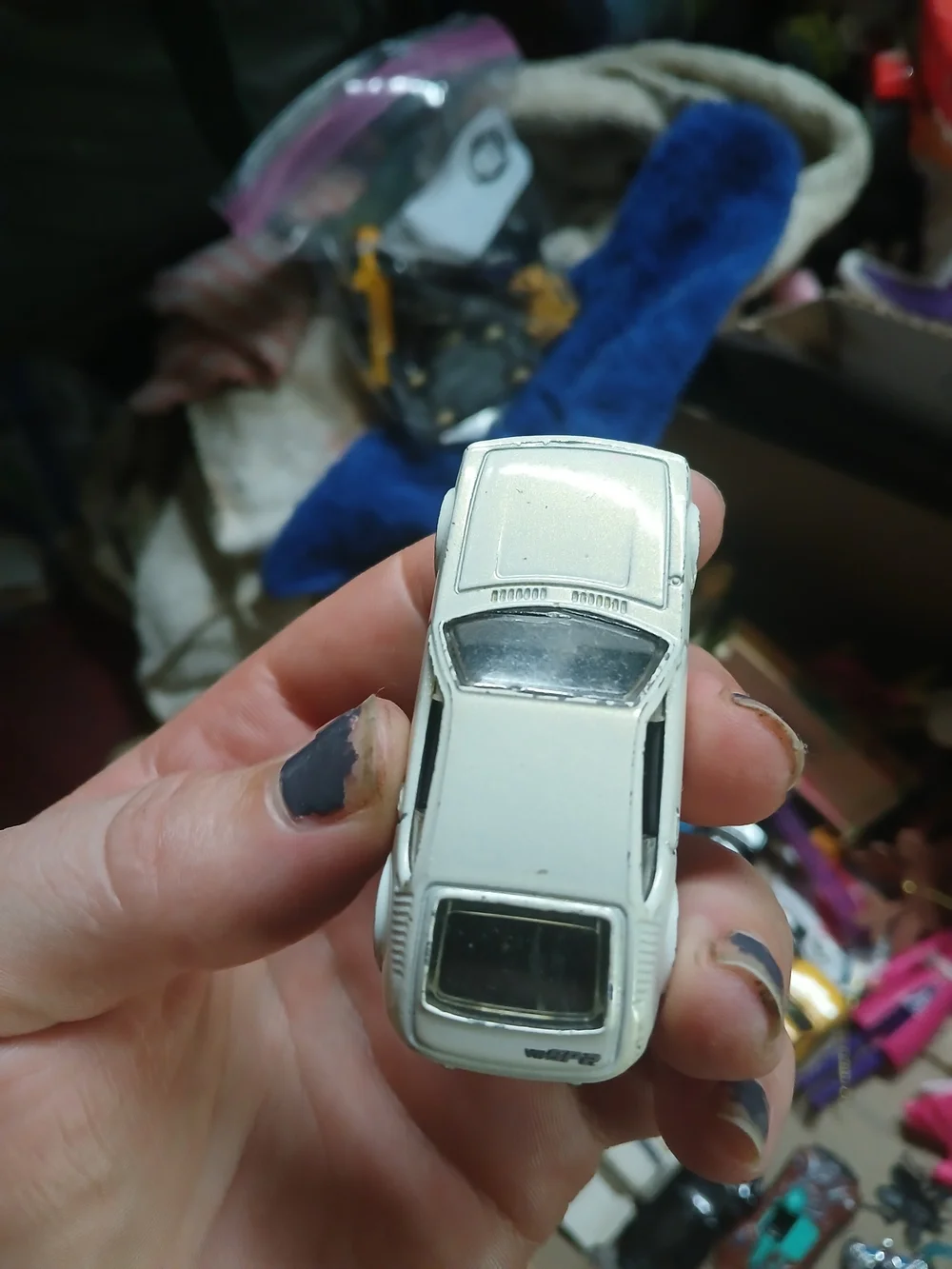 2012 Hot Wheels Volkswagen SP2. It features a pearl white body